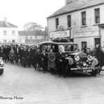 Funeral Cortege in North Street, c.1960s. A side view of the Irish National Foresters Hall at 36 North Street can be seen in the background. Image courtesy of Jim McIlmurray.