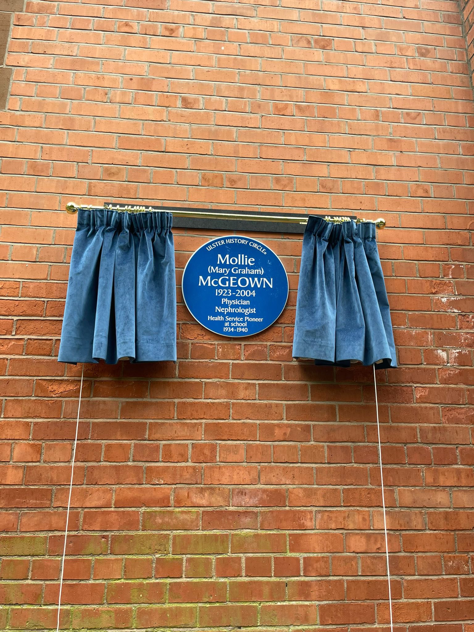 23 June: Unveiling of Blue Plaque to Mollie McGeown