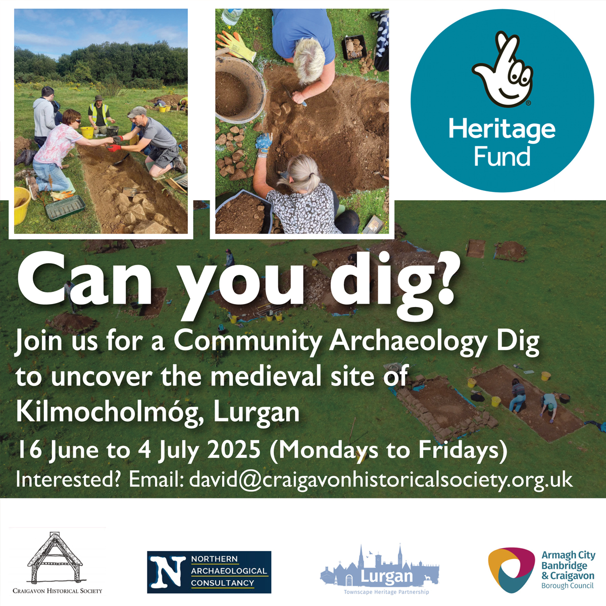 16 June – 4 July: Kilmocholmóg Community Archaeology Dig